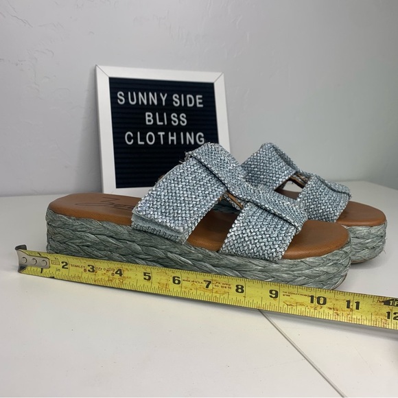 Zodiac Izzy Women’s Teal Blue Platform Sandals Size 10 - Picture 11 of 14